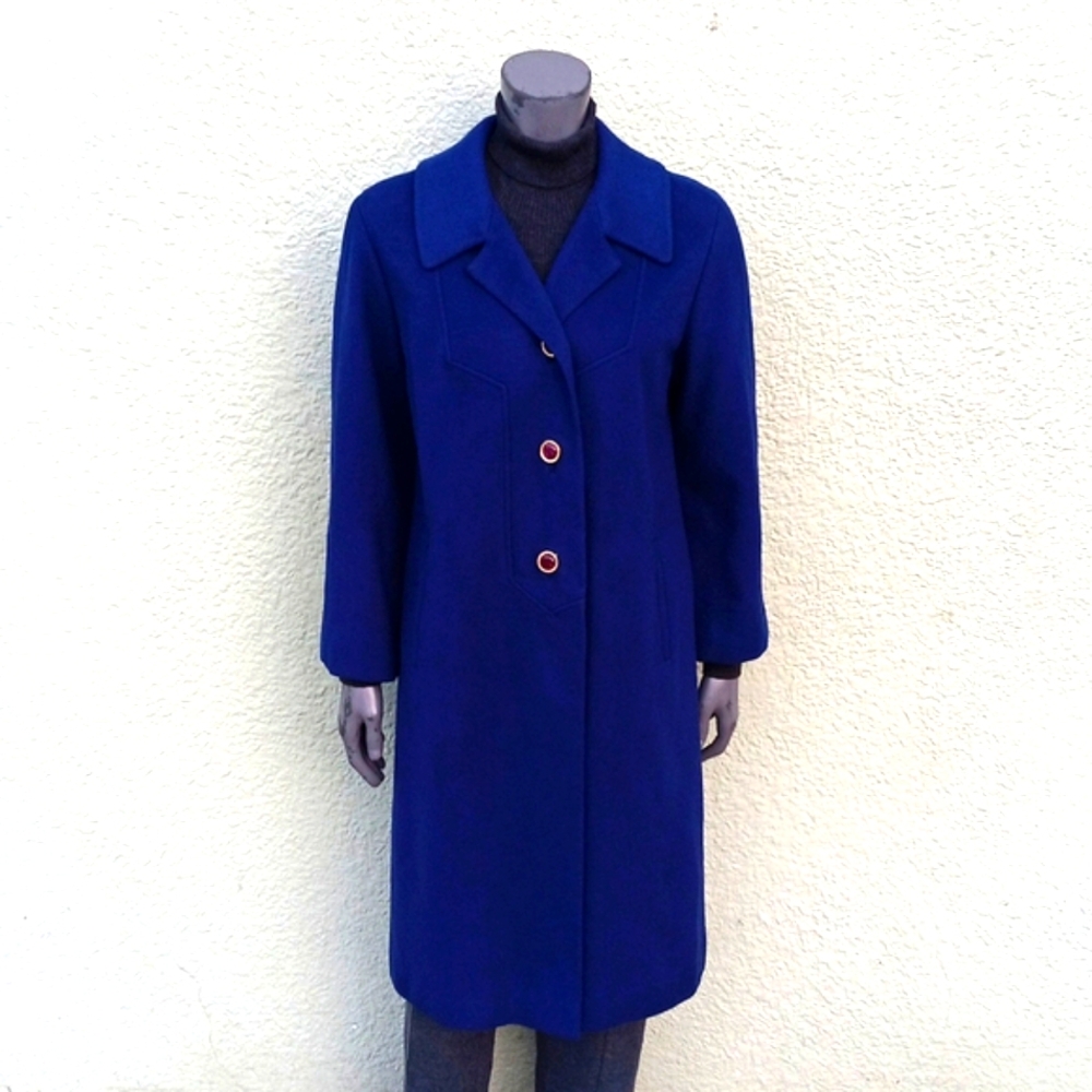 LADIES' VINTAGE HAND -TAILORED PURE LUXURY CASHMERE OVERCOAT